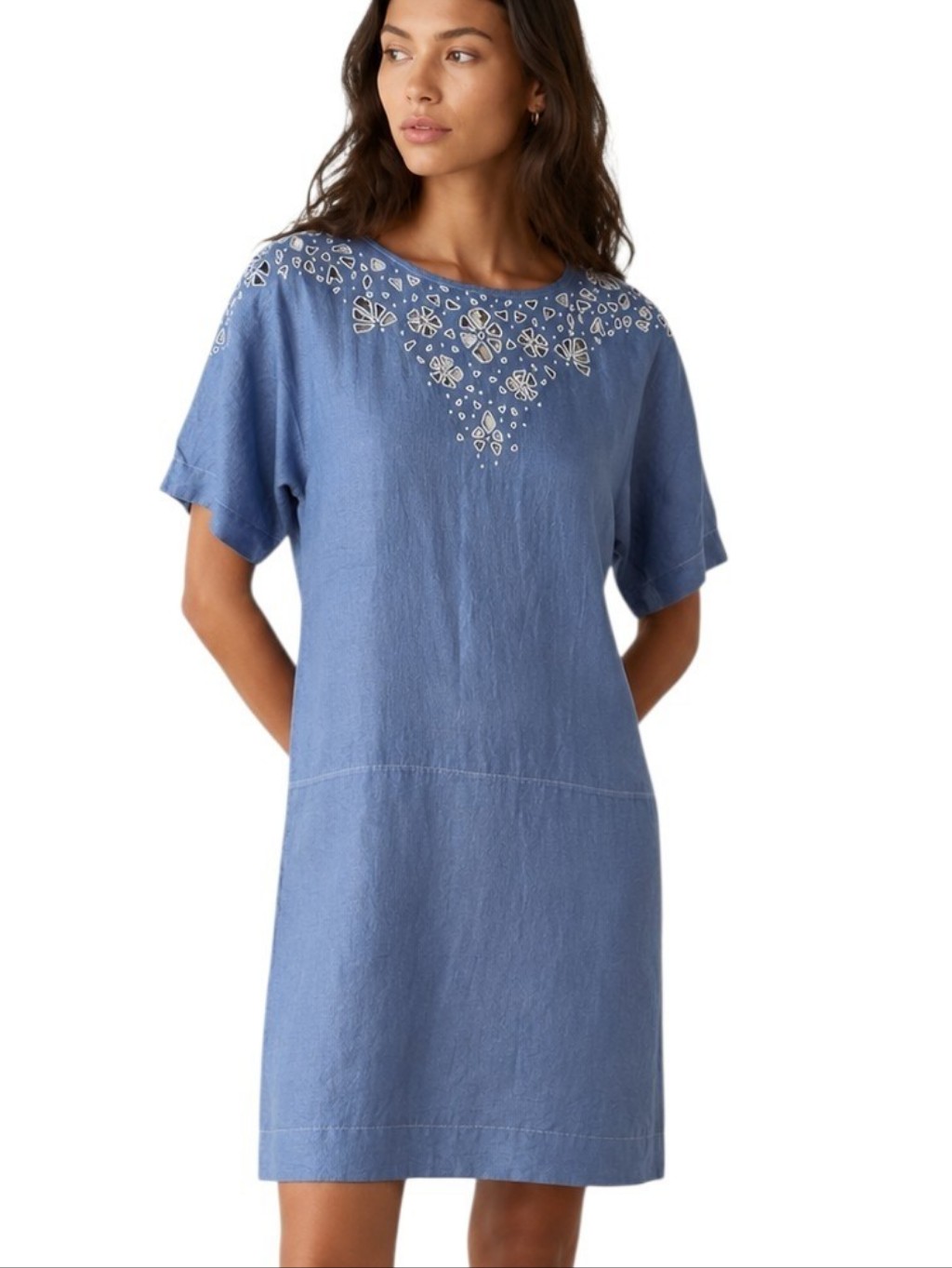 Aritzia Wilfred Le Fou Linen Dress Women Small Resort Coastal Luxury Beach Boho